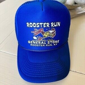 Rooster Run General Store Kentucky Mens Blue Embroidered Snapback Trucker Hat